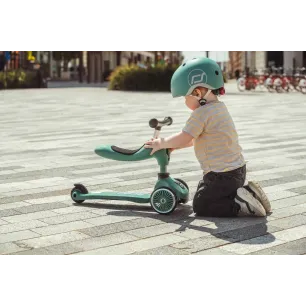 2-in-1 Scoot And Ride Highwaykick 1 Forest Kolmerattaline tõukeratas