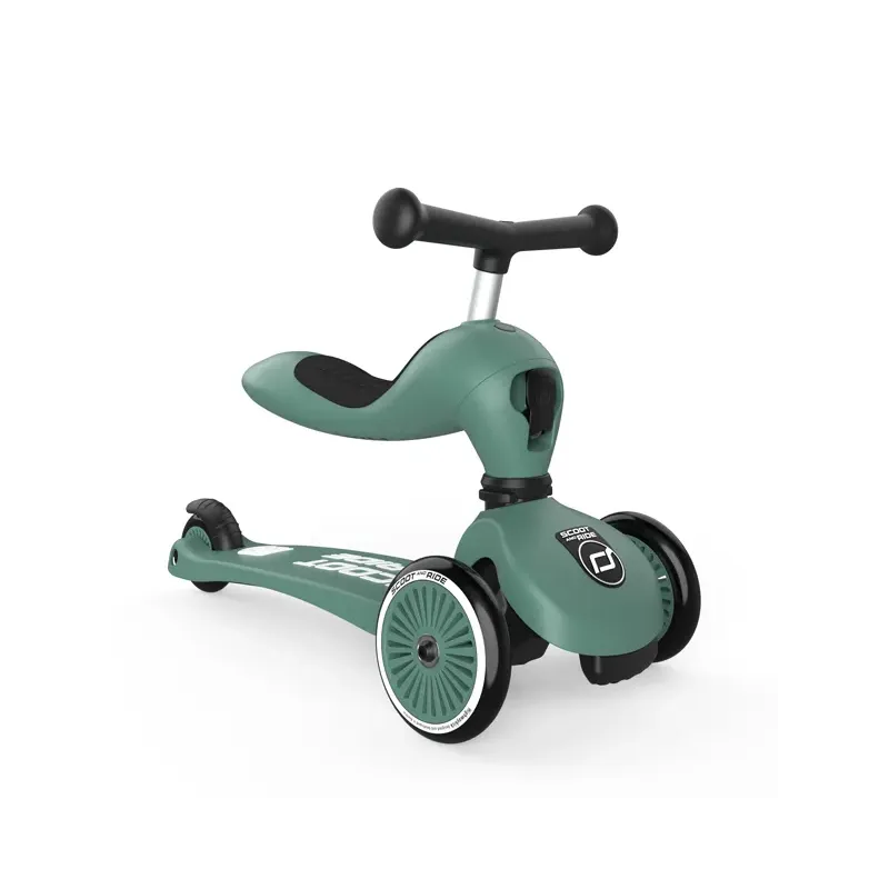 2-in-1 Kolmerattaline tõukeratas Scoot And Ride Highwaykick 1 Roheline - Laos!