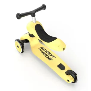 2-in-1 Scoot And Ride Highwaykick 1 Lemon Kolmerattaline tõukeratas
