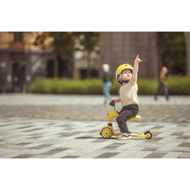 2-in-1 Kolmerattaline tõukeratas Scoot And Ride Highwaykick 1 Kollane - Laos!