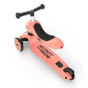 2-in-1 Scoot And Ride Highwaykick 1 Peach Kolmerattaline tõukeratas
