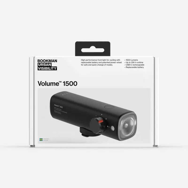 Lampka rowerowa BOOKMAN Volume Front 1500 - TU
