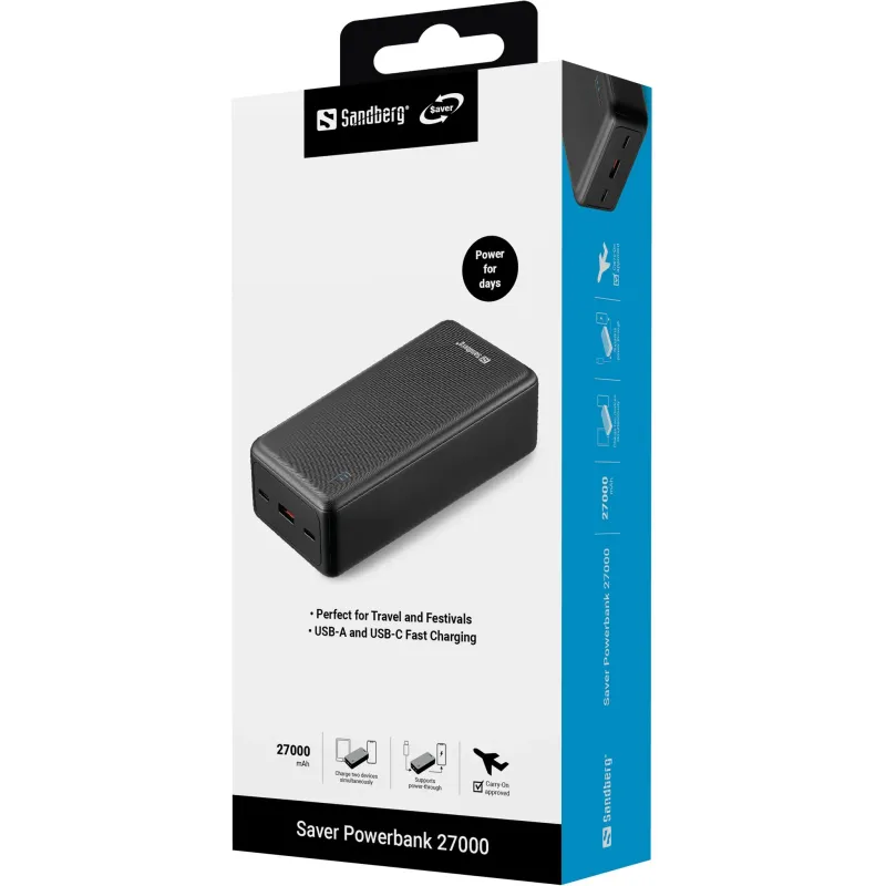 Sandberg 320-43 Saver Powerbank 27000 Sandberg 320-43 Saver Powerbank 27000