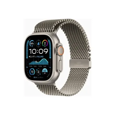 Apple Watch Ultra 2 GPS + Cellular 49mm Natural Titanium Case with Natural Titanium Milanese Loop - S