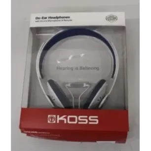 SALE OUT. Koss KPH30iW Headphones, On-Ear, Wired, Microphone, White Koss Headphones KPH30iW Wired On-Ear |