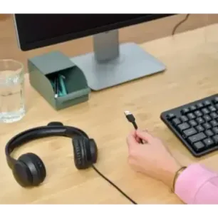 Trust HS-201 Headset Wired Head-band Office/Call center USB Type-A Black