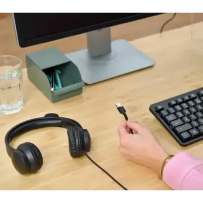 Trust HS-201 Headset Wired Head-band Office/Call center USB Type-A Black