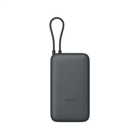 Xiaomi Power Bank 20000mAh (Integrated Cable), Dark Gray