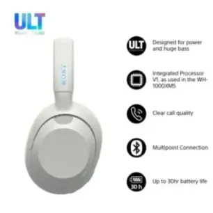 Sony ULT WEAR - Wireless Bluetooth Headphones with ULT POWER SOUND, Ultimate Deep Bass, Noise Cancelling, Clear Call