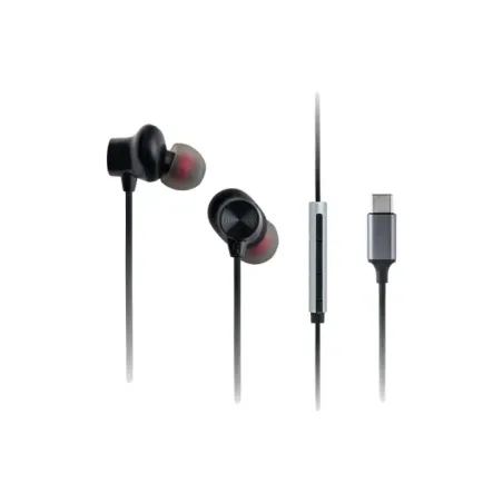 Panasonic RP-TCM225DEK USB-C Wired Earphones, In-Ear with Built-in Mic, Black Panasonic