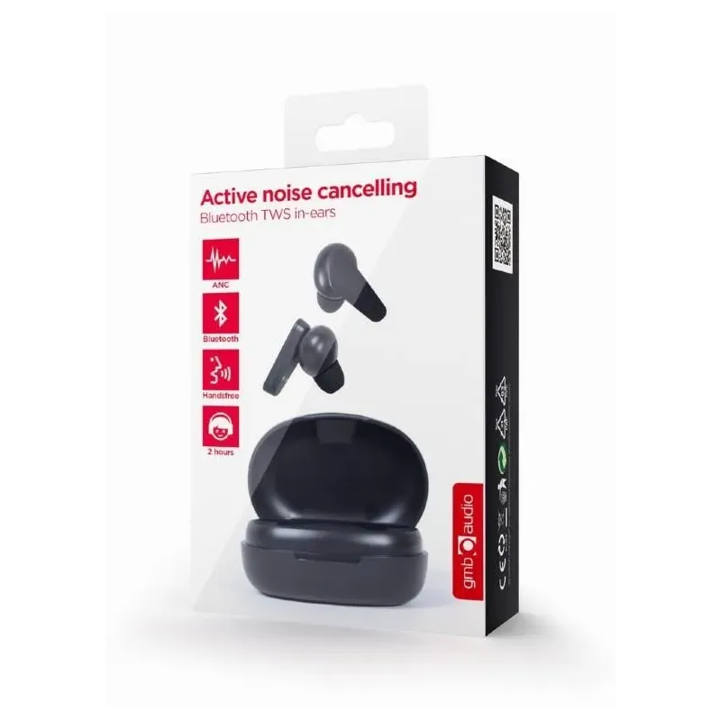GEMBIRD HEADSET BLUETOOTH MALMO/BLACK TWS-ANC-MMX