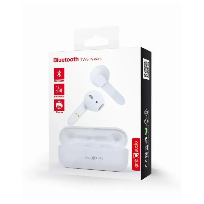 GEMBIRD HEADSET BLUETOOTH VIENNA/WHITE TWS-VIE-GW