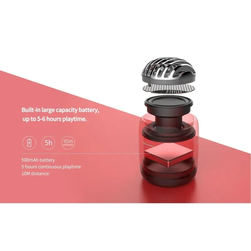 Portable Speaker|NILLKIN|Red|Portable/Wireless|Bluetooth|6902048169098