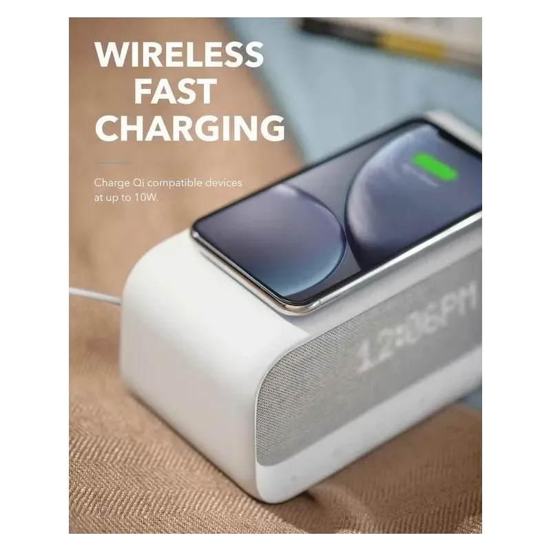 Portable Speaker SOUNDCORE Wakey White Wireless 2xUSB 2.0 Bluetooth A3300G21