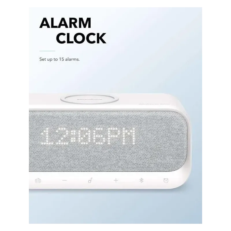 Portable Speaker SOUNDCORE Wakey White Wireless 2xUSB 2.0 Bluetooth A3300G21