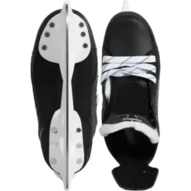 Roces RH1 Adjustable Ice Hockey Skates (Black|35-38)