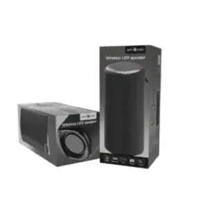 Portable Speaker GEMBIRD Black Wireless Bluetooth SPK-BT-LED-08L