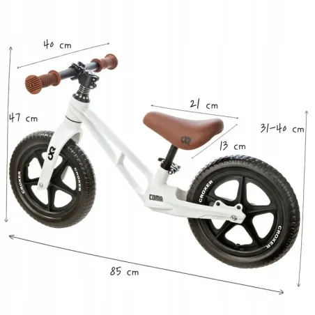 Super kerge jooksuratas Croxer Coma White/Brown