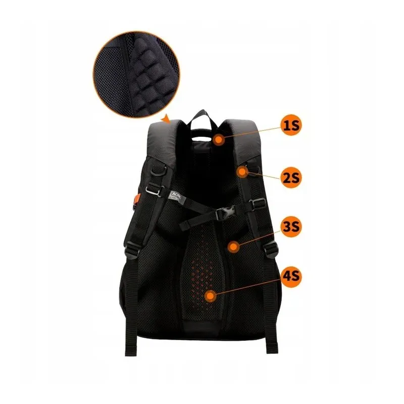 Бизнес рюкзак для ноутбука Aoking CITY SN57 15,6" Black/Orange Бизнес рюкзак для ноутбука Aoking CITY SN57 15,6" Black/Orange