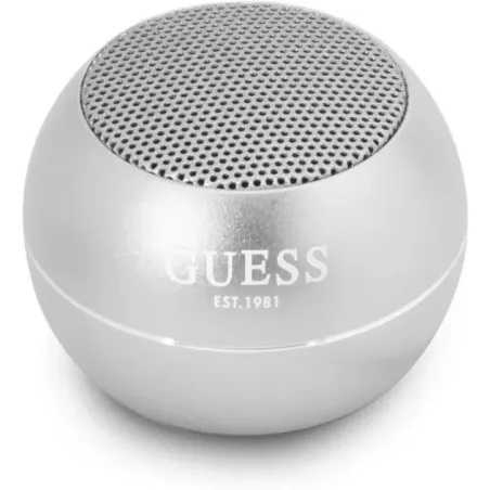 GUESS Mini Bluetooth Speaker 3W 4H Silver, Universal, GUWSALGEG GUESS