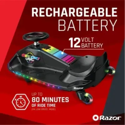 Razor CRAZY CART Shift Lightshow Lithium - Pojazd elektryczny do driftu