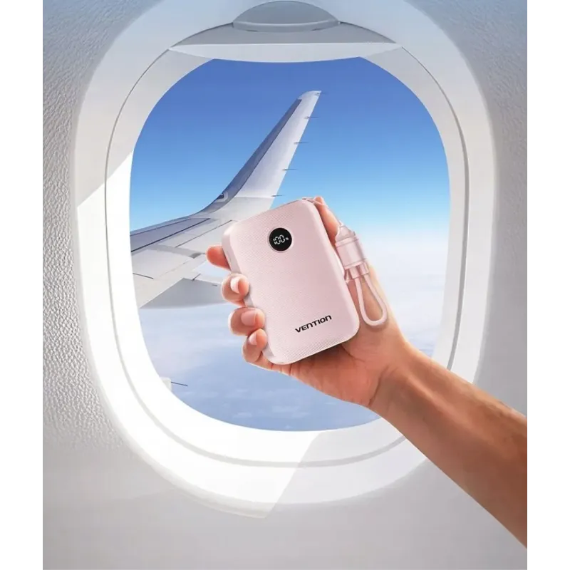 Powerbank Vention 20000mAh 2 x USB-C 1x USB-A z wyświetlaczem 22,5W niebieski