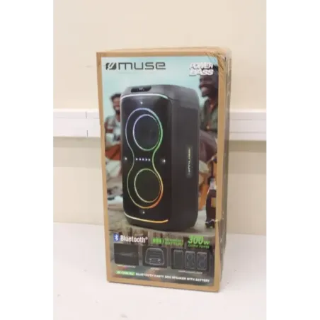 SALE OUT. Muse M-1930 DJ Bluetooth Party Box Speaker, Black Muse Party Box Speaker M-1930 DJ DAMAGED PACKAGING,