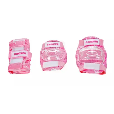 Laste kaitsmete komplekt Croxer Fibre Pink