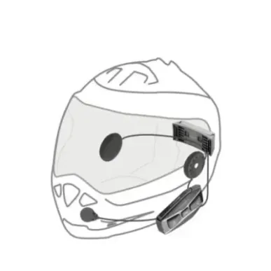 Interphone U-COM 16 Motorbike intercom 1600 m Black