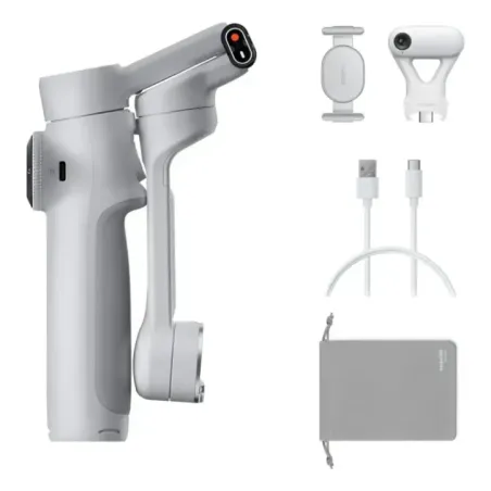 Insta360 Flow 2 AI Tracker Bundle Smartphone camera stabilizer Light grey
