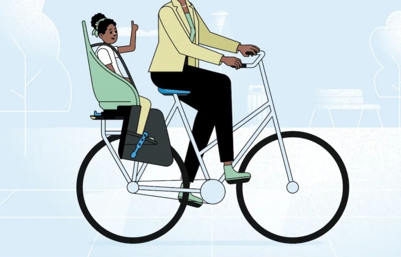 Системы крепления детских велокресел Bobike